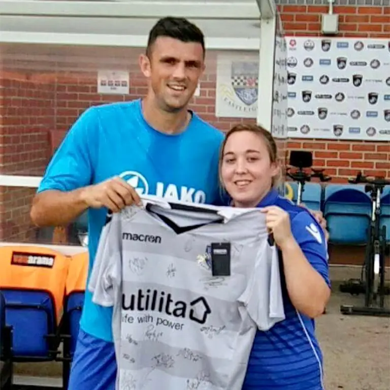 Cazz and Michael Green at Eastleigh F.C.