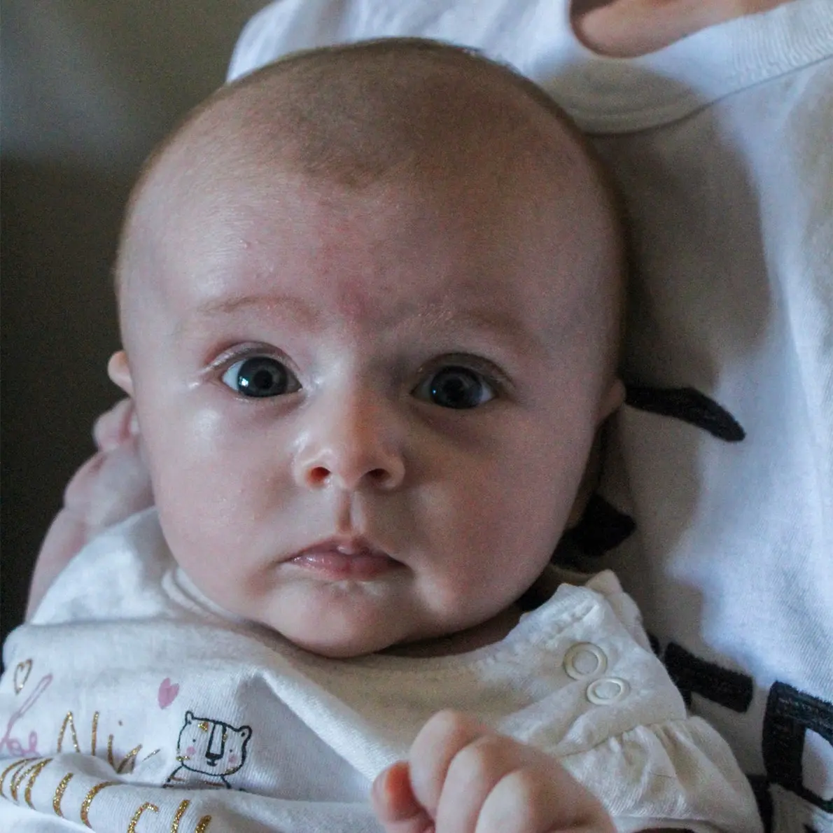 Headshot of a newborn baby